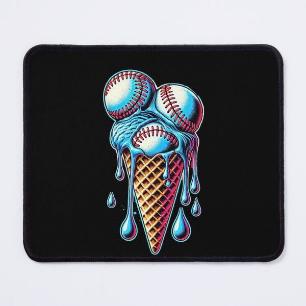 Item preview, Cool Baseball Ice Cream Cone – Fun Baseball Themed Design for Sports Lovers designed and sold by love3617.