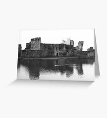 Caerphilly Castle, Caerphilly, April 2009 Greeting Card