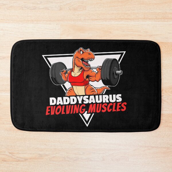 Item preview, Daddysaurus Rex Evolving Muscles T Shirt for Gym Lover designed and sold by SaavedraDesign.