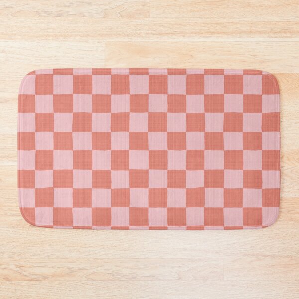 Item preview, Wavy Checkers in Orange and Pink designed and sold by the-coin-jar-co.