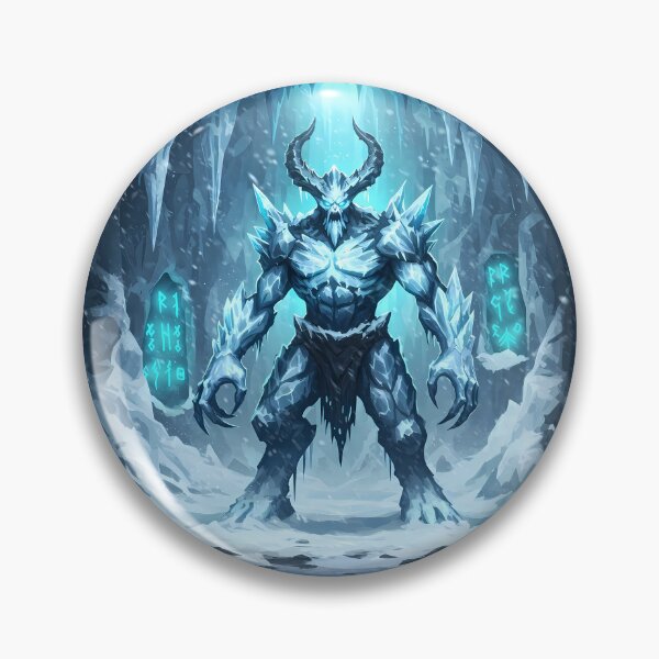 Item preview, Iceborn Demon – Guardian of the Frozen Abyss designed and sold by RiklawDesigns.
