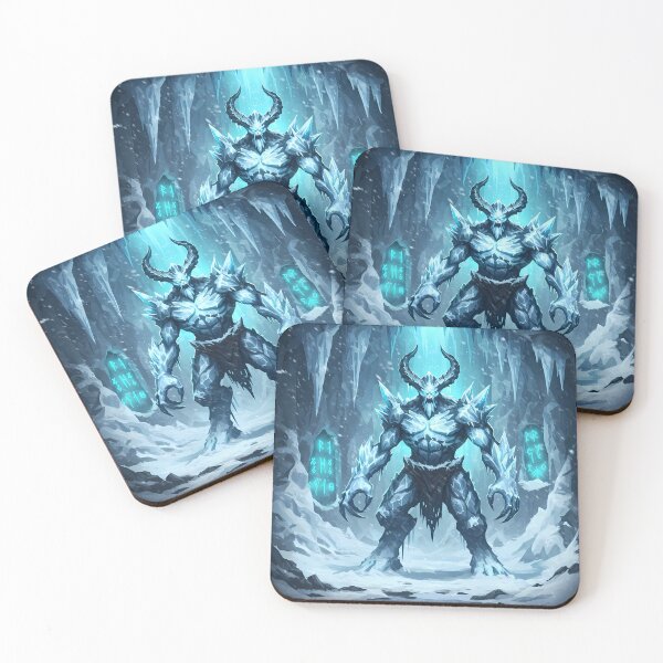 Item preview, Iceborn Demon – Guardian of the Frozen Abyss designed and sold by RiklawDesigns.