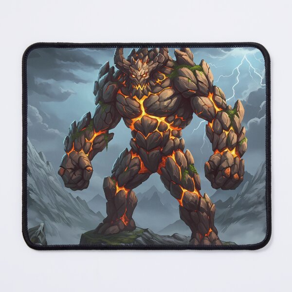 Item preview, Molten Earth Demon – Titan of Fire and Stone designed and sold by RiklawDesigns.