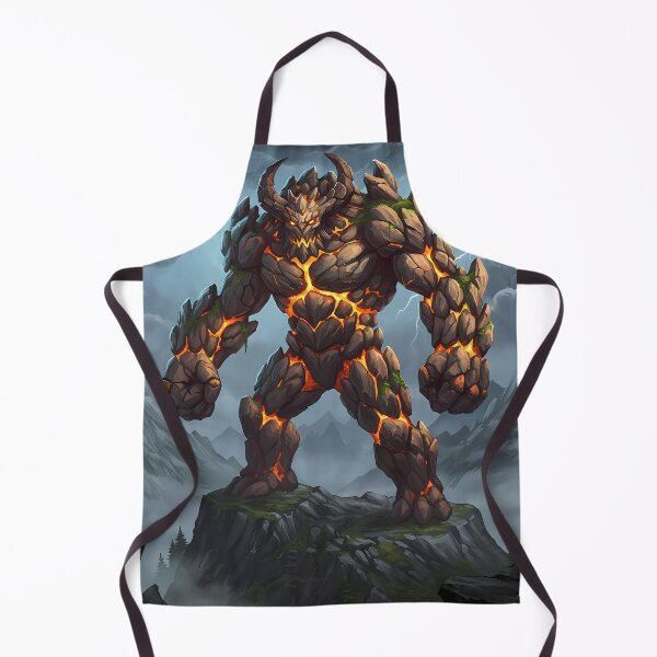 Item preview, Molten Earth Demon – Titan of Fire and Stone designed and sold by RiklawDesigns.
