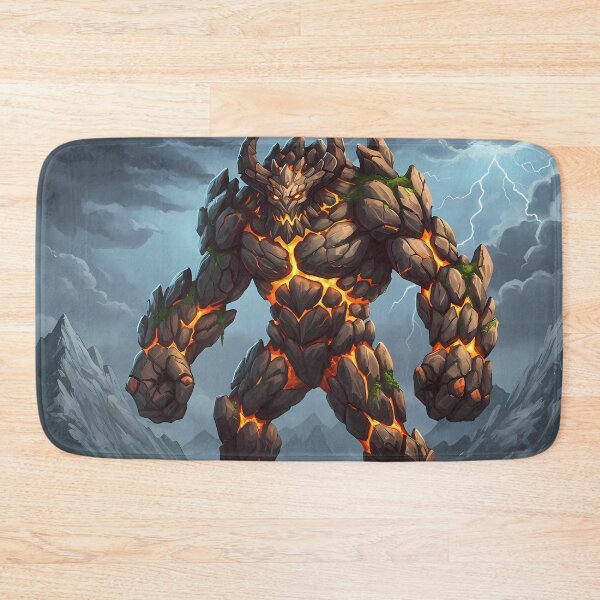 Item preview, Molten Earth Demon – Titan of Fire and Stone designed and sold by RiklawDesigns.