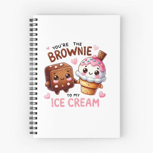 Item preview, “You’re the Brownie to My Ice Cream – Cute Kawaii Dessert Food Pun Design” designed and sold by Building60media.