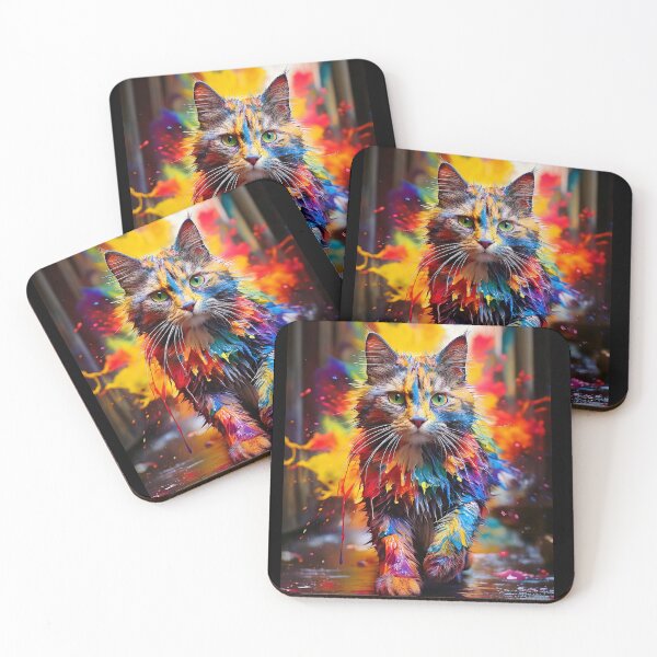 Item preview, Cat Paint Explosion designed and sold by Kspirit Designs.