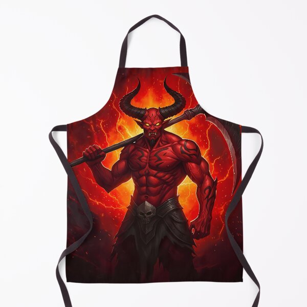 Item preview, Infernal Demon Warlord – Fiery Power Unleashed designed and sold by RiklawDesigns.
