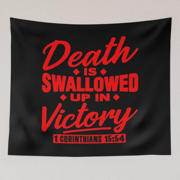 Item preview, 1 Corinthians 15:54 Death Is Swallowed Up In Victory designed and sold by plushism.