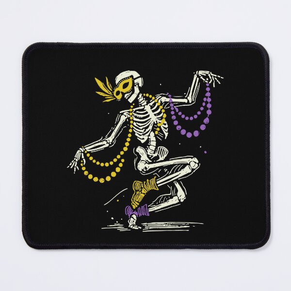 Item preview, Mardi Gras Skeleton Dance Beads Mask Fun designed and sold by LuminOrb.