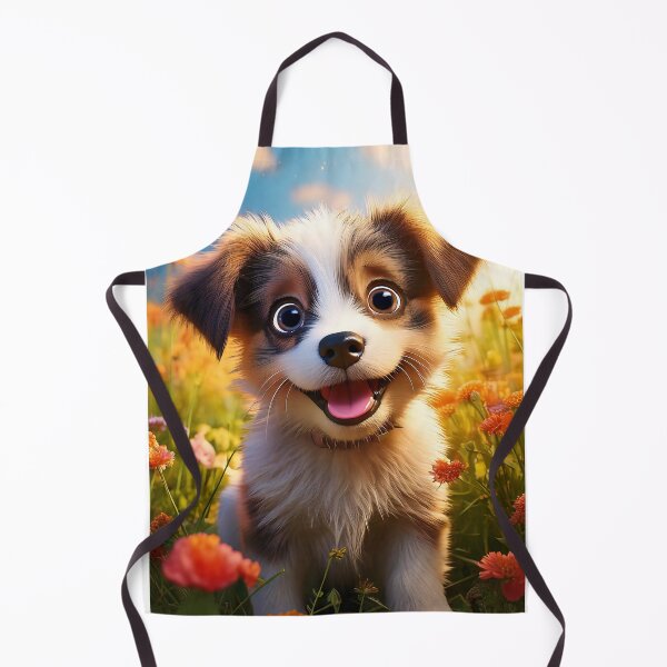 Item preview, Cute Puppy with Flowers designed and sold by Kspirit Designs.