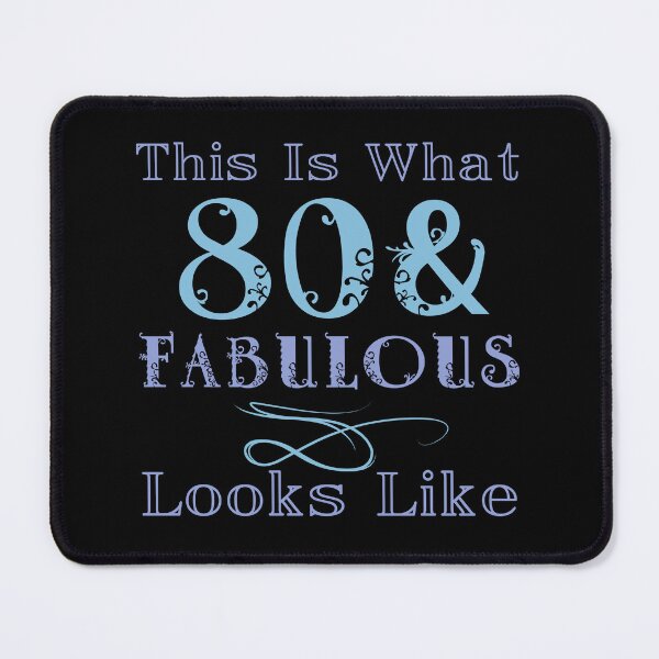 Item preview, Fabulous 80th Birthday For Women designed and sold by thepixelgarden.
