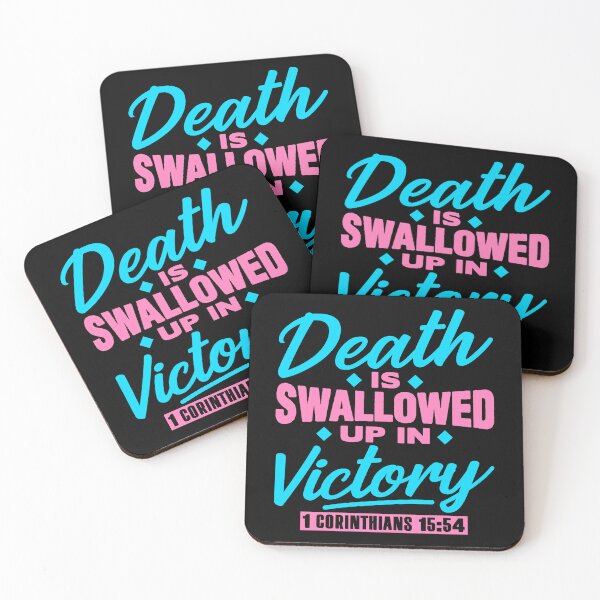 Item preview, 1 Corinthians 15:54 Death Is Swallowed Up In Victory designed and sold by plushism.