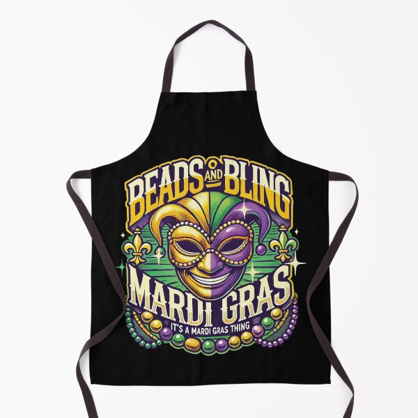 Item preview, Beads And Bling Mardi Gras Mask Extravaganza designed and sold by LuminOrb.
