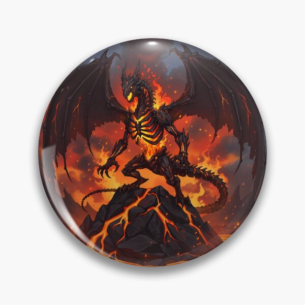 Item preview, Sinister Dragon Amid Volcanic Inferno designed and sold by RiklawDesigns.