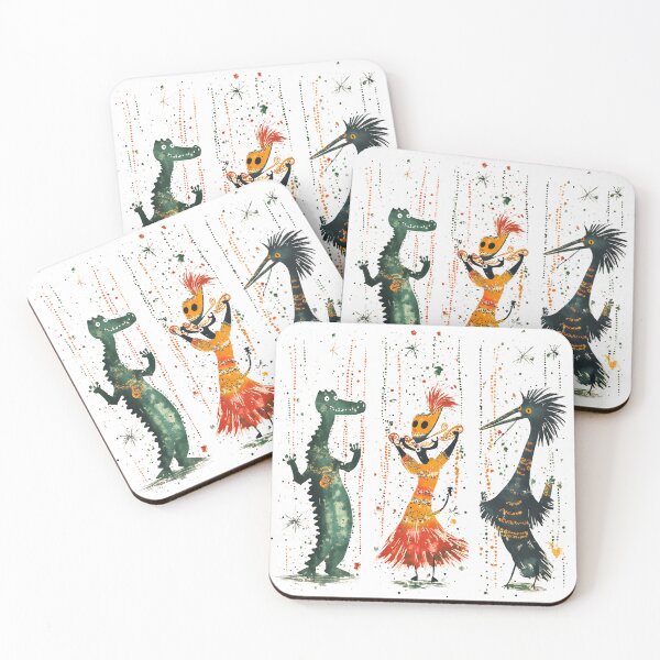 Item preview, Mardi Gras Magic: Whimsical Watercolor Wildlife Celebration designed and sold by AnnDesignStudio.
