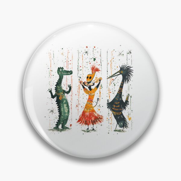 Item preview, Mardi Gras Magic: Whimsical Watercolor Wildlife Celebration designed and sold by AnnDesignStudio.