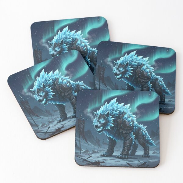 Item preview, Fierce Ice Wolf with Crystal Gleam designed and sold by RiklawDesigns.
