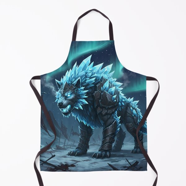 Item preview, Fierce Ice Wolf with Crystal Gleam designed and sold by RiklawDesigns.