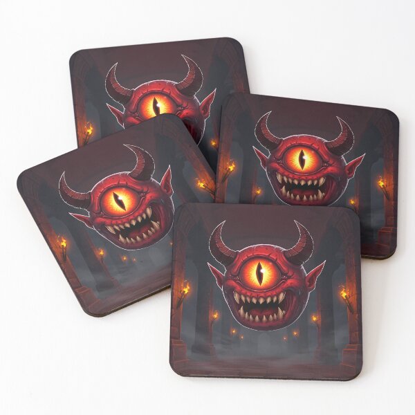 Item preview, Red Floating Monster in Haunted Ruins designed and sold by RiklawDesigns.