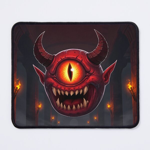 Item preview, Red Floating Monster in Haunted Ruins designed and sold by RiklawDesigns.