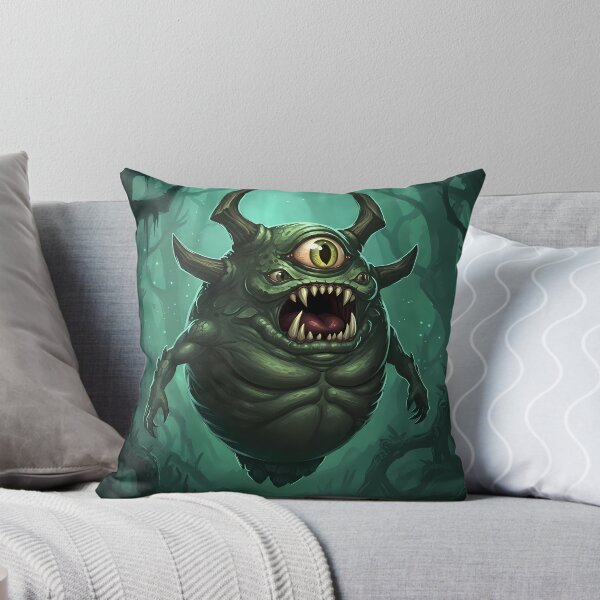 Item preview, Green Floating Monster with Sharp Teeth designed and sold by RiklawDesigns.