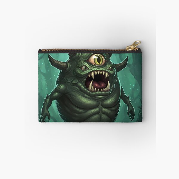 Item preview, Green Floating Monster with Sharp Teeth designed and sold by RiklawDesigns.