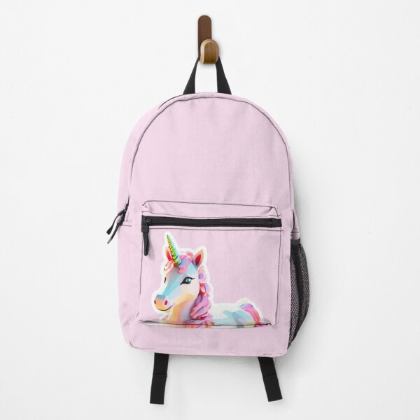 Item preview, Unicorn pink white gold 3D sticker design designed and sold by Rainbow Paws Garden.