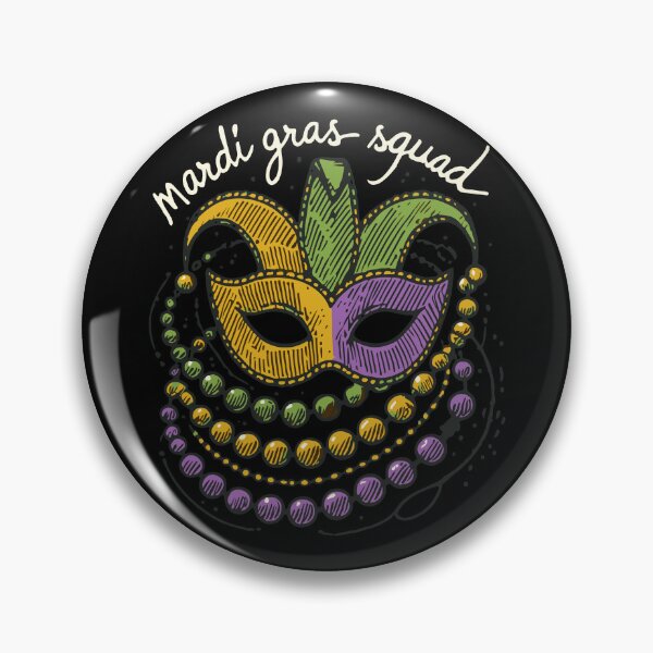Item preview, Mardi Gras Squad Mask Beads Celebration Vibes designed and sold by LuminOrb.