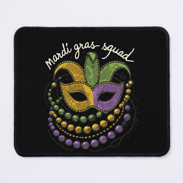 Item preview, Mardi Gras Squad Mask Beads Celebration Vibes designed and sold by LuminOrb.