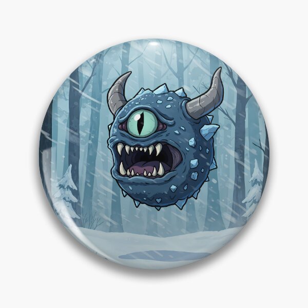 Item preview, Icy Floating Monster Illustration designed and sold by RiklawDesigns.