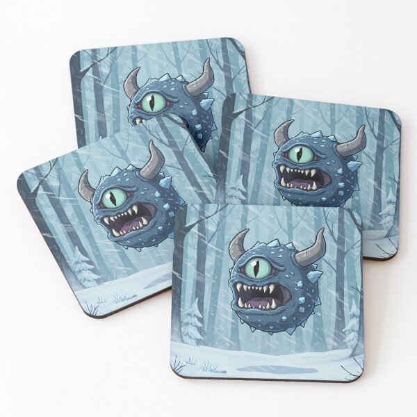 Item preview, Icy Floating Monster Illustration designed and sold by RiklawDesigns.