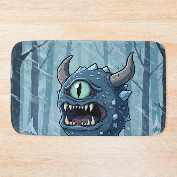 Item preview, Icy Floating Monster Illustration designed and sold by RiklawDesigns.