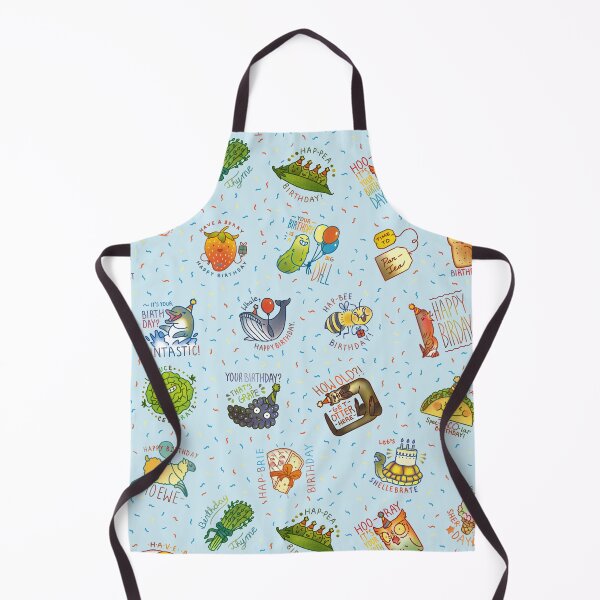Item preview, Birthday Pun Confetti Pattern designed and sold by Squosh.