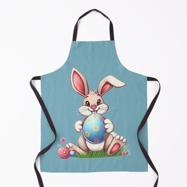 Item preview, Cartoon bunny holding easter egg designed and sold by OxiSkor.