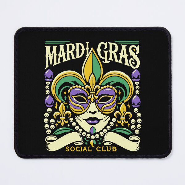 Item preview, Mardi Gras Social Club Mask Design designed and sold by LuminOrb.