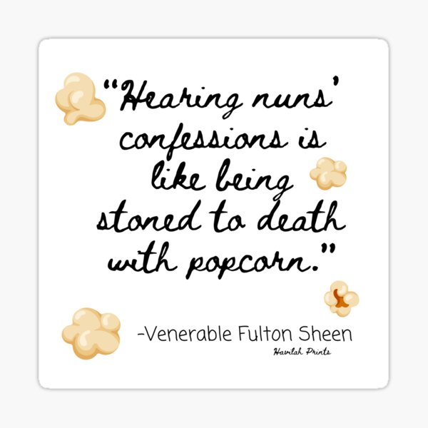 Item preview, Confession of Nuns- Fulton Sheen  designed and sold by HavilahPrintsCo.