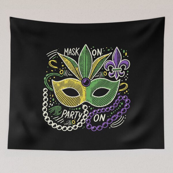 Artikelvorschau, Mardi Gras Maske Party Spaß Jetzt entworfen und verkauft von LuminOrb.