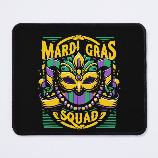 Item preview, Mardi Gras Squad Mask Beads Celebration designed and sold by LuminOrb.