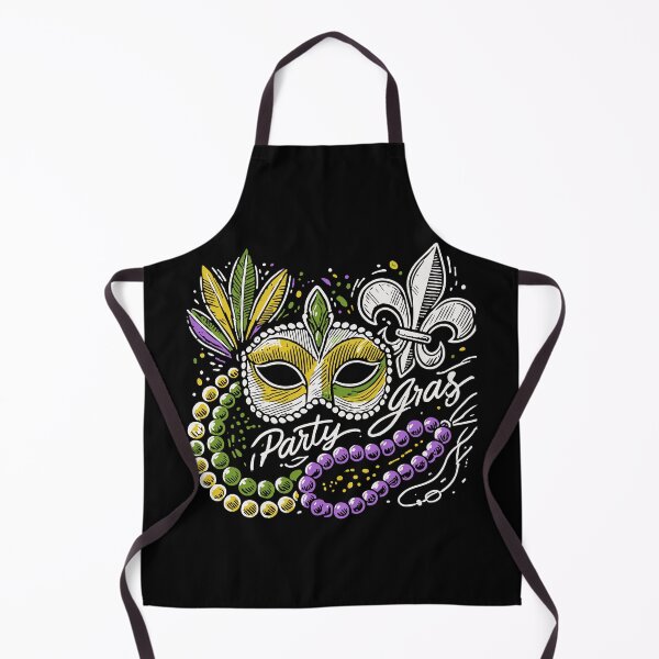 Artikelvorschau, Mardi Gras Party Gras Maske Perlen Fleur-de-Lis entworfen und verkauft von LuminOrb.