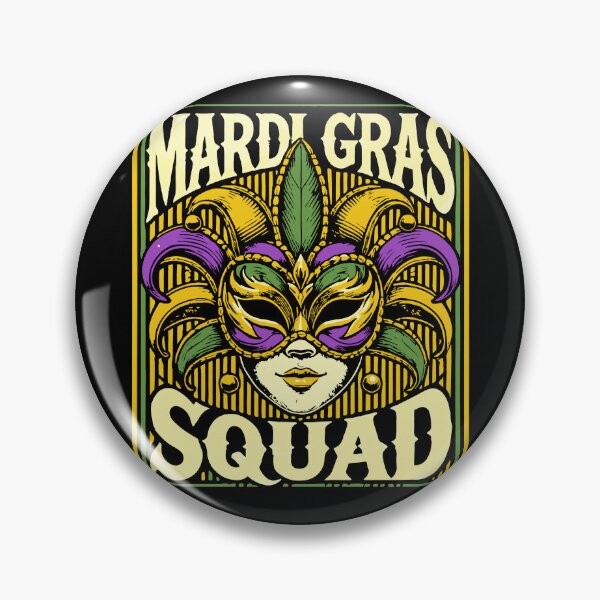 Item preview, Mardi Gras Squad Mask Vibes Festival Fun designed and sold by LuminOrb.