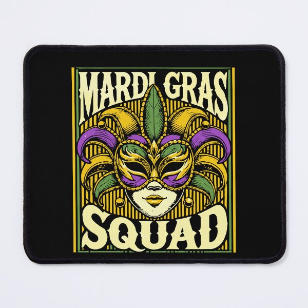 Item preview, Mardi Gras Squad Mask Vibes Festival Fun designed and sold by LuminOrb.