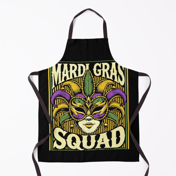 Item preview, Mardi Gras Squad Mask Vibes Festival Fun designed and sold by LuminOrb.