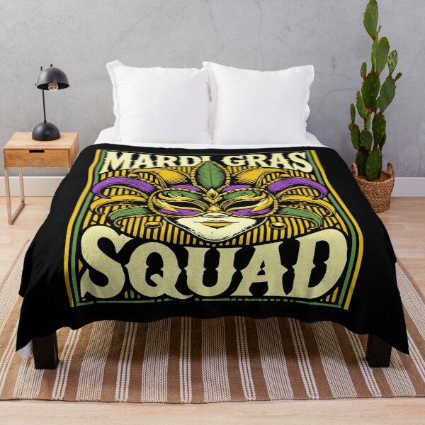 Item preview, Mardi Gras Squad Mask Vibes Festival Fun designed and sold by LuminOrb.