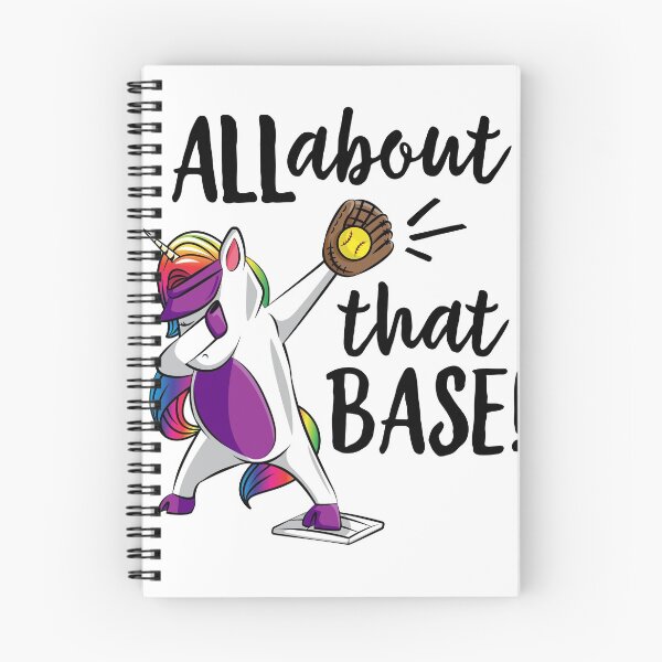 Item preview, Softball Dabbing Unicorn Girls Softball Dab Softball Gift All About That Base.png designed and sold by Rhynowear.