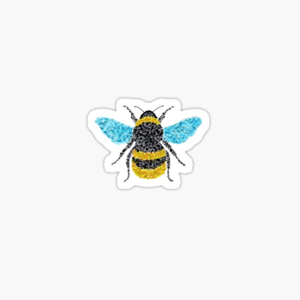 Item preview, Dotty Pointillism Bee Design designed and sold by Lotus Soul Creative.