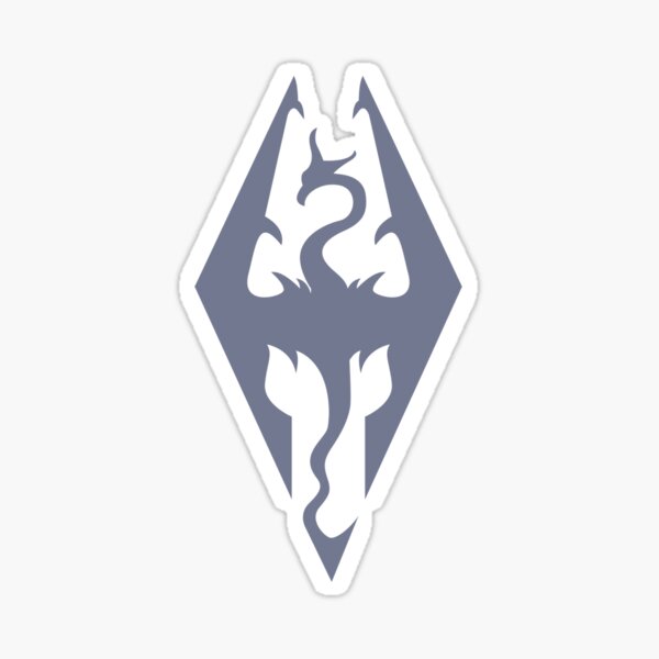 Item preview, Skyrim Symbol Blue Color designed and sold by Vintage Visions Art.