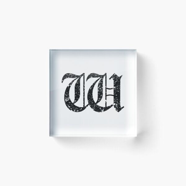 Item preview, Capital Letter M - Eroded / Distressed Gothic Blackletter Script / Old English Font (Black) designed and sold by STUDIO-72.