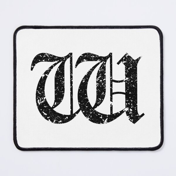 Item preview, Capital Letter M - Eroded / Distressed Gothic Blackletter Script / Old English Font (Black) designed and sold by STUDIO-72.