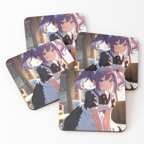 Item preview, Pretty Purple-haired Maid designed and sold by Glimsy.